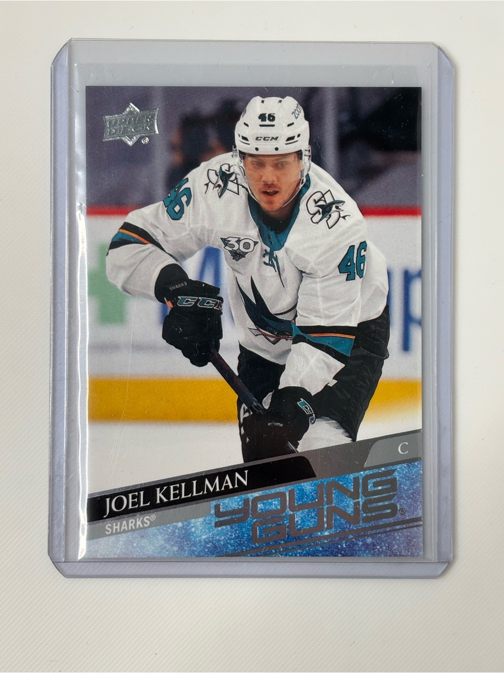 Joel Kellman 2020-21 Upper Deck Young Guns Rookie #498 San Jose Sharks RC 🏒